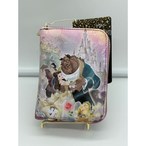 Loungefly Disney Beauty and the Beast Portrait Zip Wallet - Picture 1 of 3